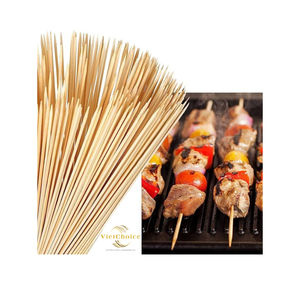 VIETCHOICE Brochettes en bois naturelles jetables en bambou pour barbecue, style simple - Product Image 6