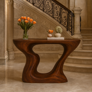 Mesa consola de madera maciza, mesa consola para entrada, fabricante de mesas consola, mesa consola para sala de estar - Product Image 4