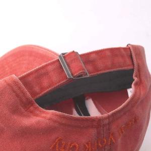 Customizable Washed Cotton Baseball <b>Cap</b> with Embroidered Lettering <b>Vintage</b> Curved Brim Casual 6 Panel Adjustable Sun Hat - Product Image 4