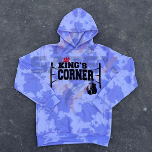 Sudadera con Capucha Oversize de Algodón 100% de Alto Gramaje con Estampado Vintage y Lavado Ácido, Estilo MMA, con Logotipo Personalizado 2026 - Product Image 1