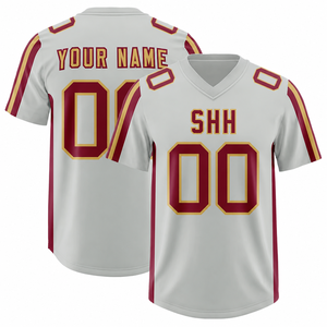 เสื้อฟุตบอลอเมริกันยูนิเซ็กซ์ SHH ปี 2026 ไซส์พลัส แขนสั้น คอวี ดีไซน์เย็บติดอย่างประณีต - Product Image 1