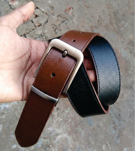 Ceinture décontractée pour homme en cuir de vachette pleine fleur avec boucle ardillon – Vente en gros usine - Product Image 2
