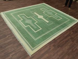 Alfombra Oushak anudada a mano, de 2.6x10 pies, con diseño floral, de lana, estilo vintage, para sala de estar, decoración del hogar. - Product Image 5