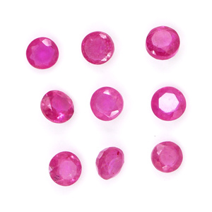 Rubis naturels de Bangkok, ronds calibrés de 3 mm, pierres précieuses facettées naturelles, prêtes à l'emploi pour la création de bijoux - Product Image 2