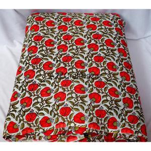 Tela 100% Algodón, Hecha a Mano en India, Estampada con Bloques de Jaipur Sanganeri, Transpirable, Ecológica, Ligera, para Niñas - Product Image 5