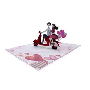 Carte pop-up 3D artisanale, best-seller, vente en gros, artisanat papier pour la Saint-Valentin, cadeaux de Hanoï, design d'amour personnalisé, marque Viet-craft - Product Image 3