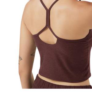 Top Corto para Mujer, Camisola con Tirantes Finos, Top Corto para Fitness y Yoga, Ropa de Gimnasio a la Moda, Fabricante OEM ODM Personalizado al por Mayor - Product Image 2