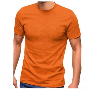 <b>Men's</b> Regular Fit Solid <b>Red</b> Cotton <b>T</b>-<b>Shirt</b> Short Sleeve for <b>Men</b> High Quality 220g Knitted Embroidered - Product Image 1