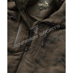 Veste et pantalon de chasse d'hiver pour homme, écologiques, coupe-vent, camouflage, col montant, évacuation de l'humidité, fermeture éclair sur le devant - Product Image 3