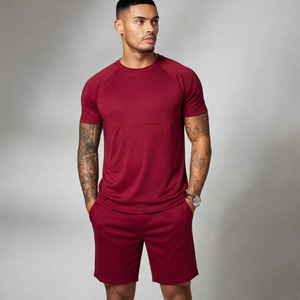 Survêtement décontracté d'été pour hommes Protego en polyester/coton respirant, léger, à taille élastique et séchage rapide – Vente en gros - Product Image 1