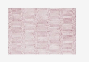 Alfombra de cuero genuino con pelo de vaca hecha a mano al por mayor |   Alfombra Moderna de Diseño Hexagonal en Color Beige para Sala de Estar y Decoración del Hogar - Product Image 2