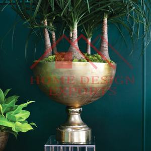 Grand bol rond en aluminium massif avec Base de piédestal de forme ronde servant pour le riz et les Fruits nouvel arrivage grand bol à piédestal - Product Image 6