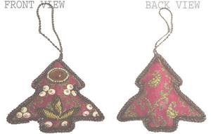 Adornos Navideños Colgantes de Acrílico Cuadrados con Diseño Moderno Hechos a Mano por Lowellcraft, Impresos a Todo Color, Cuentas Rojas Personalizadas - Product Image 4