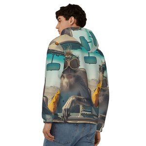 Sweat-shirt à capuche unisexe avec imprimé singe au volant, sublimation, coupe décontractée, 100% coton, séchage rapide, service OEM - Product Image 2