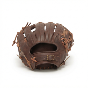 Leather <b>Baseball</b> <b>Glove</b> H-Web Right-Handed Full Finger Ambidextrous <b>Baseball</b> <b>Gloves</b> Outfield Adult All Seasons Non-Slip - Product Image 3
