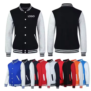 Custom Men's Varsity Jacket Premium Wool Blend Letterman Coat Rib Knit Collar Private Label OEM ODM Wholesale Outerwear - Product Image 2