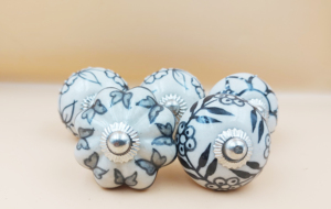 Poterie indienne poignée de traction en céramique boutons de porte ronds pour tiroirs armoires de cuisine commodes armoire utilisation décor intérieur à la maison - Product Image 6