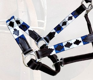 Polo Halter de Cuero DD Premium, Aspecto Elegante, Hecho a Mano con Hilo Encerado Bordado - Product Image 3