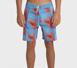 Fashion Solid Sublimation Transfer Print Board <b>Shorts</b> for <b>Men</b> Quick Dry Summer Wear Polyester/Cotton Worsted - Product Image 1