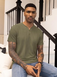 Export Quality <b>Waffle</b> Knit T <b>Shirt</b> Soft Textured Lifestyle Wear Factory - Product Image 4