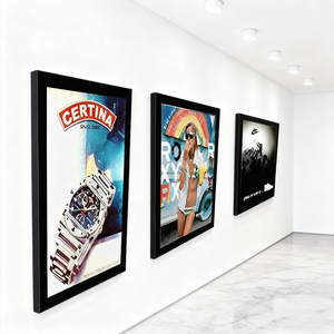 Độ sáng cao mỏng dẫn ánh sáng khung nhôm siêu mỏng <span class=keywords><strong>lightbox</strong></span> Snap Khung phim Áp phích quảng cáo ánh sáng Hộp - Product Image 4