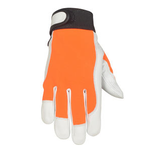 Gants de travail de sécurité pour mécaniciens les plus vendus, gants de travail en cuir pour la construction, à doigts entiers, avec poignet réglable - Product Image 3