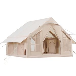 Carpa Inflable para 4-6 Personas, Fácil de Instalar, Carpa Glamping Inflable con Bomba Manual, Carpa Oxford 300D para 4 Estaciones, Apta para Estufa - Product Image 1