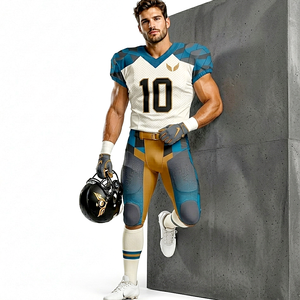 Sports Clothes Precision Quality Assured Custom American Football Uniform Set with OEM Services at Factory Sale Rate - Product Image 1