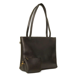 Sac fourre-tout durable pour femmes, sac à main en cuir véritable avec bandoulière confortable et grande capacité, parfait pour la personnalisation - Product Image 5
