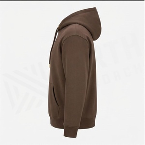Sweat à capuche North Approach pour homme, marron, imprimé feuille d'or, décontracté, avec poche avant, coupe classique, pour l'automne - Product Image 3