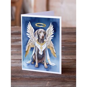 การ์ดเปล่าขนาด5x7 Weimaraner A7แปลกๆบรรจุ8ซองสำหรับทักทาย - Product Image 2