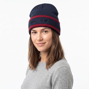 Bonnet en tricot côtelé avec logo personnalisé, couleur unie, bord plié, bonnet d'hiver doux et chaud, couvre-chef d'extérieur unisexe - Product Image 4