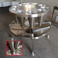 Équipement de traitement de volaille table conique saignante pour tuer les poulets