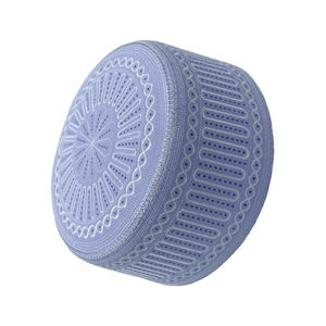 Nouveau style de bonnet de prière musulman, couleurs personnalisées en gros, chapeau Kufi musulman facile à porter, bonnets musulmans pour adultes, service OEM disponible - Product Image 5