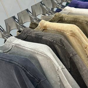 Camiseta Personalizada de Estilo Urbano para Hombre, 100% Algodón, Transpirable, 180g, Corte Holgado, Lavado Ácido, con Diseño Gráfico - Product Image 1