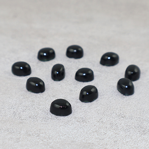 Piedra Preciosa de Ónix Negro Natural en Forma Ovalada de 6x8mm, Piedra Suelta para Fabricación de Joyas, Suministro al por Mayor - Product Image 2