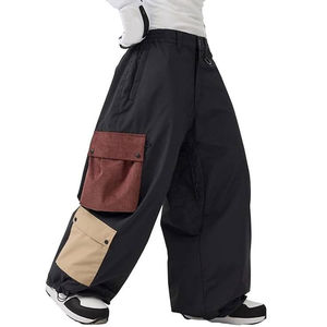 Pantalones holgados unisex de algodón transpirable, estilo casual o streetwear, de alta calidad, con múltiples bolsillos, para unisex. - Product Image 1