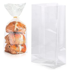 Sacchetti in poliestere trasparenti 10X6X20 pollici pacchetto 1000 1 Mil sacchetti di plastica spessi per il confezionamento per biscotti pane fatto in casa Open Top - Product Image 1