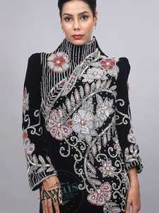 Wholesale Ethnic Wedding Evening Party Wear <b>Kaftan</b> Long Sleeve Floor Length Lightweight <b>Plus</b> <b>Size</b> Polyester Handmade Sequined - Product Image 5