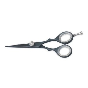 กรรไกรตัดผมสำหรับช่างมือขวา น้ำหนักเบา ด้ามจับขนาดกลาง ผลิตจากเหล็กกล้าไร้สนิมญี่ปุ่น 4Cr13 คุณภาพพรีเมียม ดีไซน์ออฟเซ็ต 6.5 นิ้ว คมกริบ ขายส่ง - Product Image 2