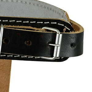 <b>Leather</b> Head <b>Harness</b> Weightlifting Support Cowhide Buckle Closure Unisex Strength Training Wear-Resistant Safety Gear - Product Image 3