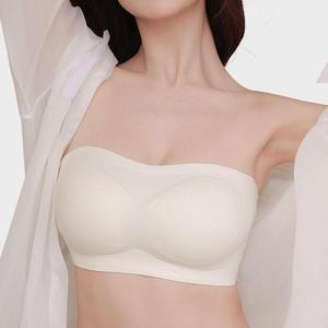 Sujetador sin costuras para mujer, sujetador sexy profundo con tirantes ajustables, suave y cómodo, con soporte para busto grande, sujetador sexy para dormir - Product Image 3