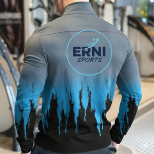 2026 Veste de sport d'hiver pour homme en toile à capuche, haute qualité, avec fermeture éclair, pour la course, l'entraînement en extérieur et la gym - Product Image 4