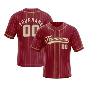 เสื้อเบสบอลแบบสั่งทำ กระดุมเรียบ แขนสั้น สไตล์ฮิปฮอป ไซส์ใหญ่ 100% โพลีเอสเตอร์ ระบายอากาศ ป้องกันแบคทีเรีย ใส่ชื่อของคุณได้ - Product Image 2
