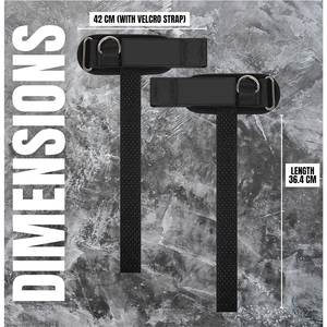 Sangles de musculation avec anneaux en D et support de poignet, personnalisées, robustes, épaisses et confortables - Product Image 3