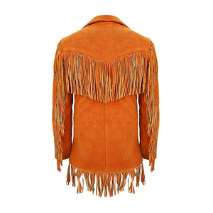 Custom Logo And Size <b>Western</b> Leather Wear For Men Fringe Casual Loose Comfortable And <b>Jacket</b> Sued Cowboy Online Sale - Product Image 2