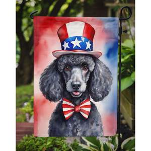 Multicolor Patriotic American <b>Garden</b> <b>Flag</b> Black Poodle Mailbox Decorative Yard Banner for Patio Artwork for Flower Beds Any Size - Product Image 3