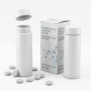 100ml Round HDPE Plastic Pill Bottle Screw Cap for Vitamin Tablet Capsule Supplement <b>Pharmaceutical</b> <b>Packaging</b> Vietnam Factory - Product Image 2