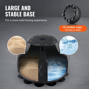 Support de sac de frappe autoportant réglable en hauteur, entraîneur de vitesse de boxe pour adolescents et adultes, entraîneur de vitesse de réflexe avec ballon de vitesse - Product Image 5