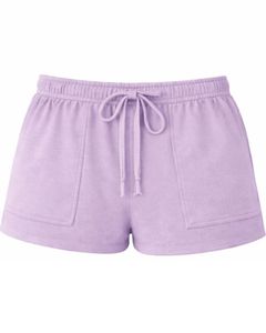 Conjunto de pijama de verano informal para mujer, camiseta de manga corta y pantalones cortos, mezcla de algodón suave y transpirable, conjunto de dos piezas. - Product Image 3